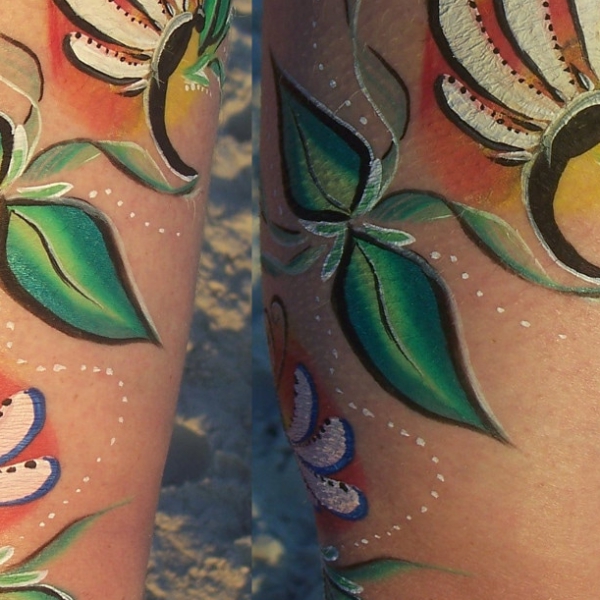 014 Kinderschminken Facepainting Libelle Nordsee 12