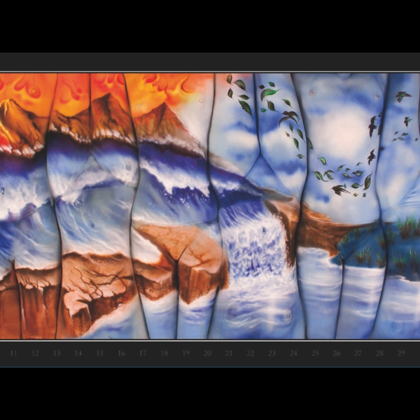 024 Bodypainting Kalender Elemente