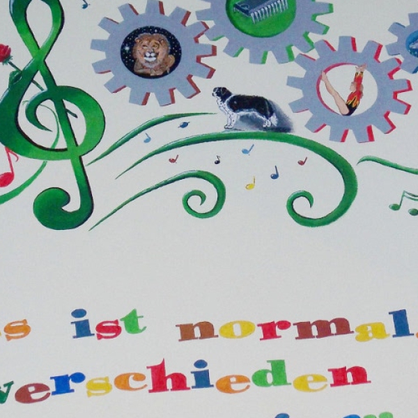 022 Kunst Airbrush Hauswand Wandbild